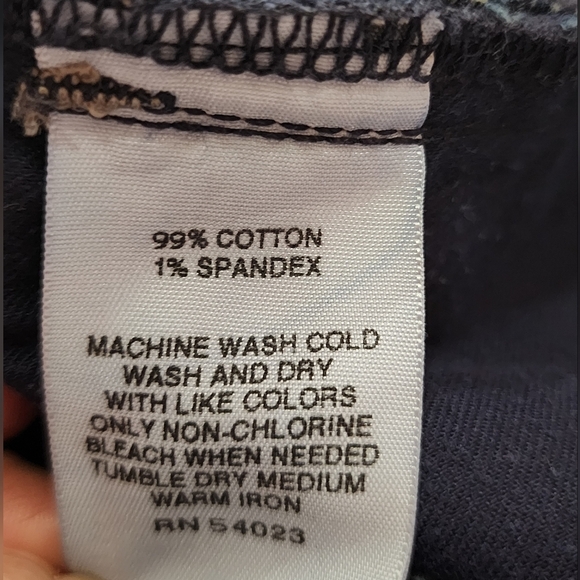 SOLD Banana Republic Classic Denim Capri Pants Size 14 Mid Rise Stretch Cuffed - Picture 9 of 9